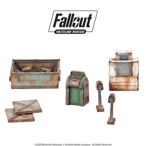 Fallout: Wasteland Warfare Terrain Expansion Boston Street Scatter
