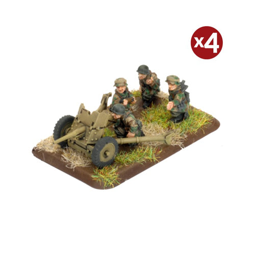 Fallschirmjager 3.7cm Tank Hunter Platoon (x4 Plastic)