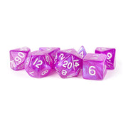 Fanroll - 16mm Acrylic Polyhedral Dice Set: Stardust Purple
