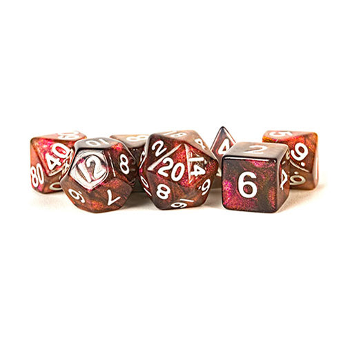 Fanroll - 16mm Acrylic Polyhedral Dice Set: Stardust Supervolcano