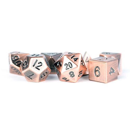 Fanroll - 16mm Metal Polyhedral Dice Set: Antique Copper