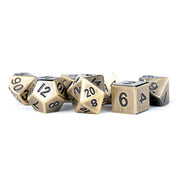 Fanroll - 16mm Metal Polyhedral Dice Set: Antique Gold