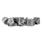 Fanroll - 16mm Metal Polyhedral Dice Set: Antique Silver