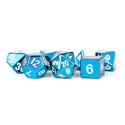 Fanroll - 16mm Metal Polyhedral Dice Set: Blue