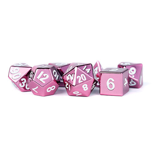 Fanroll - 16mm Metal Polyhedral Dice Set: Pink