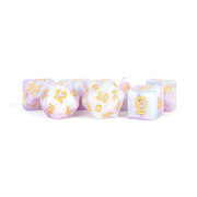 Fanroll - 16mm Resin Polyhedral Dice Set: Lavender