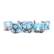 Fanroll - 16mm Resin Polyhedral Dice Set: Particle Red/Black