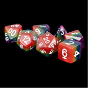Fanroll - 16mm Resin Polyhedral Dice Set: Rainbow