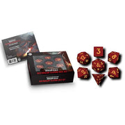 Fanroll - D&D Dragon Scale Silicone Dice Set - Red