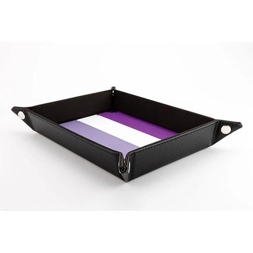 Fanroll - Pride Fold Up Velvet Dice Tray - Asexual