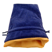 Fanroll - Small Velvet Dice Bag - Blue w/ Gold Satin