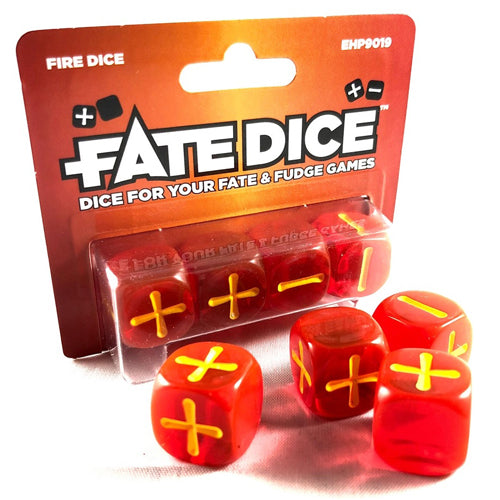Fate Dice: Fire Dice (set of four)