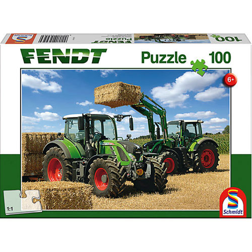 Fendt 724 Vario, Fendt 716 Vario With Frontloader Fendt Cargo - 100 Piece Puzzle