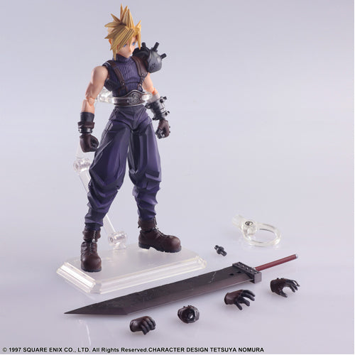 Final Fantasy VII Bring Arts Action Figure - Cloud Strife Digital Plus Edition
