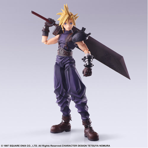 Final Fantasy VII Bring Arts Action Figure - Cloud Strife Digital Plus Edition