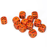 Fire: Speckled D6 Set of 12 (16mm)