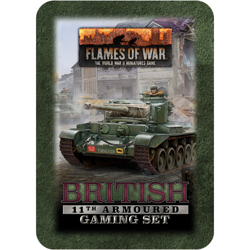 Flames Of War: British 11Th Armoured Gaming Set