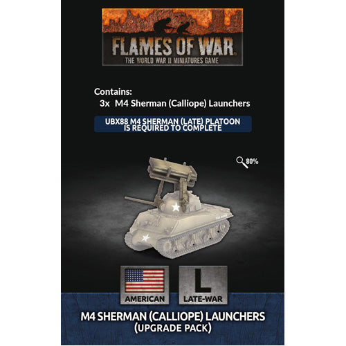 Flames Of War: M4 Sherman (T34 Calliope) Launchers (Upgrade Pack)