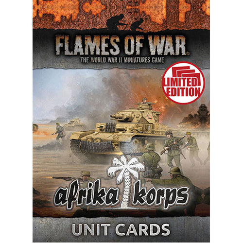 Flames of War: Afrika Korps Unit Cards