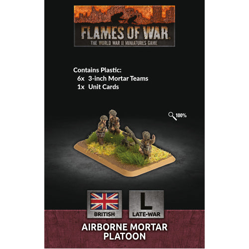 Flames of War: Airborne Mortar Platoon (x6 Plastic)