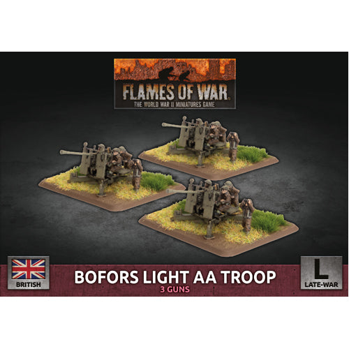 Flames of War: Bofors Light AA Troop (x3 Plastic)