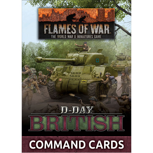 Flames of War: D-Day British Command Cards (47 cards)