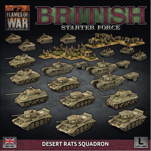 Flames of War: D-Day British Starter Force - Desert Rats Squadron