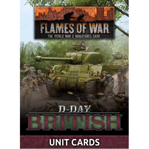 Flames of War: D-Day British Unit Card Pack (66 cards)
