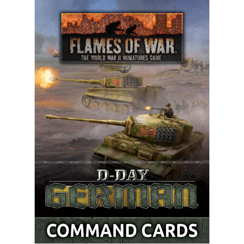Flames of War: D-Day German Command Cards (x50 cards)