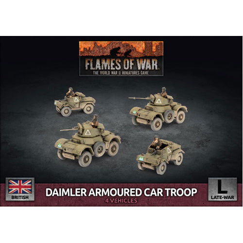 Flames of War: Daimler Armoured Car Troop (Plastic)