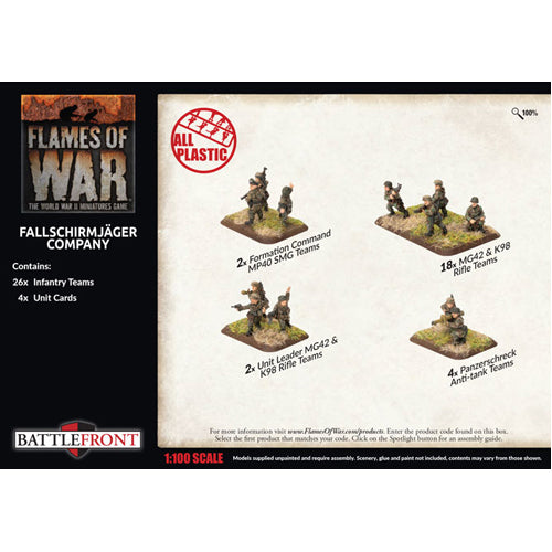 Flames of War: Fallschirmjager Company (Plastic)
