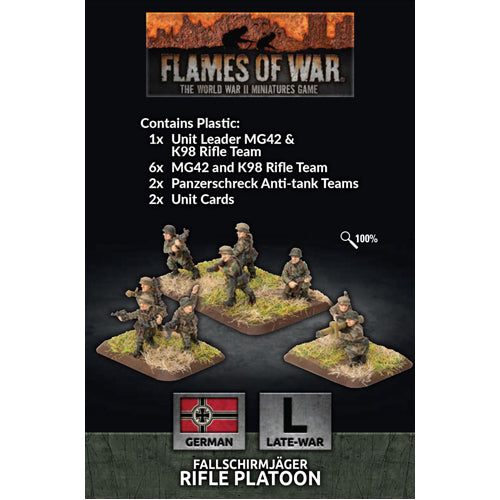 Flames of War: Fallschirmjager Platoon (Plastic)