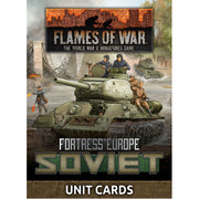 Flames of War: Fortress Europe Soviet Unit Cards (Late War 53 cards)