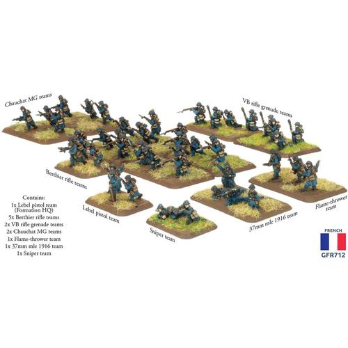 Flames of War: Great War - French Fusiliers Platoon
