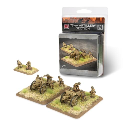 Flames of War: Japanese 75mm Field Artillery Section (x2)