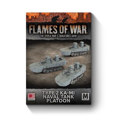 Flames of War: Japanese Type 2 Ka-Mi Naval Tank Platoon (x3)