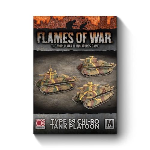 Flames of War: Japanese Type 89 Chi-Ro Tank Platoon (x3 Tanks)
