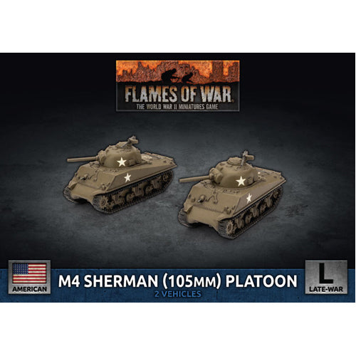 Flames of War: M4 Sherman (105mm) Assault Gun Platoon (Plastic)