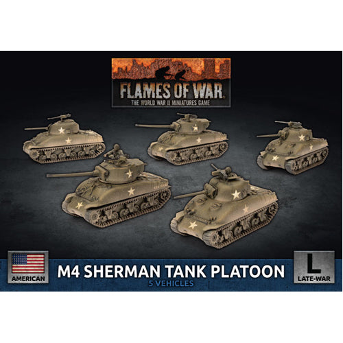 Flames of War: M4 Sherman Tank Platoon (Plastic)
