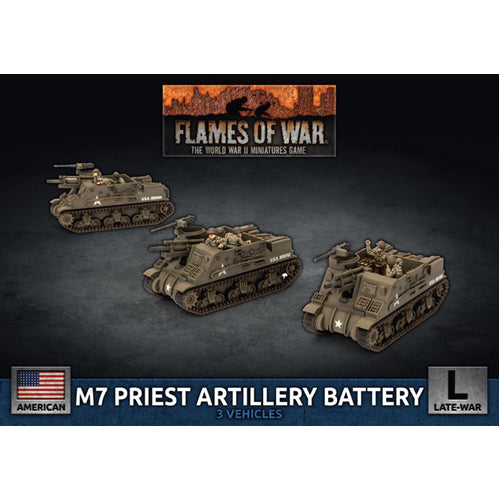 Flames of War: M7 Priest Artillery Battery (x3 Plastic)