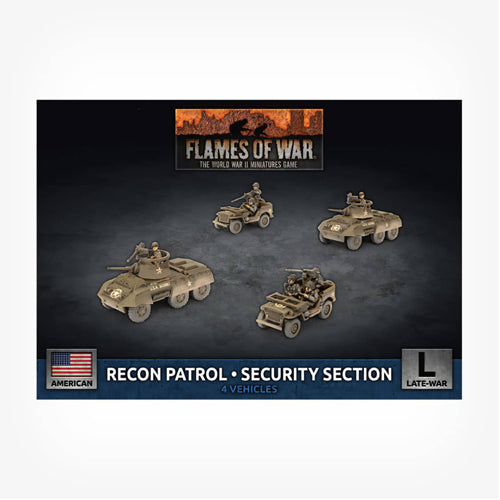 Flames of War: M8 Cavalry Recon Platoon (x4 Plastic)