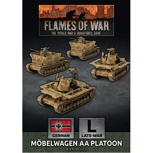 Flames of War: Mobelwagen 3.7cm AA Tank Platton (x4)