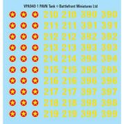 Flames of War: PAVN Decal Sheets