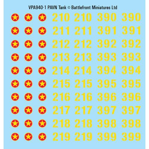 Flames of War: PAVN Decal Sheets