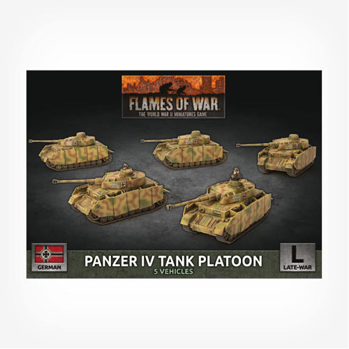 Flames of War: Panzer IV Platoon (x5 Plastic)