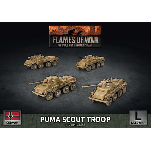 Flames of War: Puma Scout Troop (x4 Plastic)