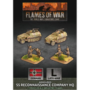 Flames of War: SS Reconaissance Company HQ (Plastic)