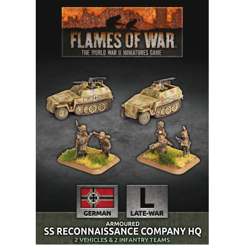 Flames of War: SS Reconaissance Company HQ (Plastic)