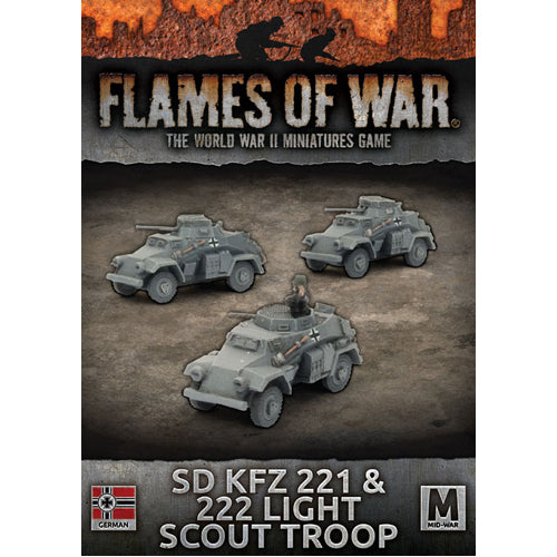 Flames of War: Sd KfZ 221 and 222 Light Scout Troop
