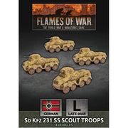 Flames of War: Sd Kfz 231 SS Scout Troop (x4)